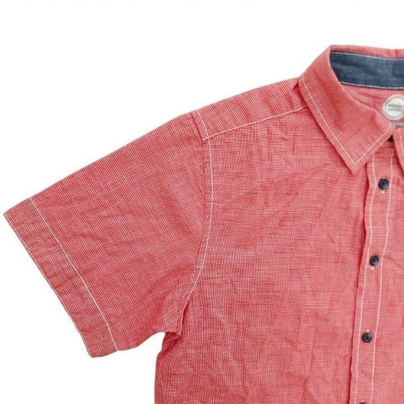 Wonder Nation Boys Short Sleeve Shirt Red Size XL Button Up - Picture 6 of 7